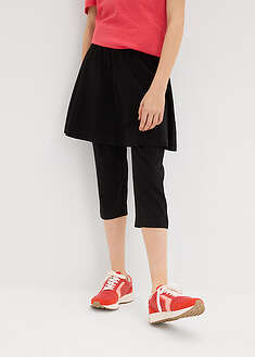 Leggings capri con falda integrada