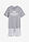 Pijama corto - gris jaspeado-blanco con rayas - bonprix