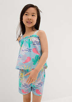 Top y pantalón corto (conjunto de 2 piezas) de algodón orgánico puro