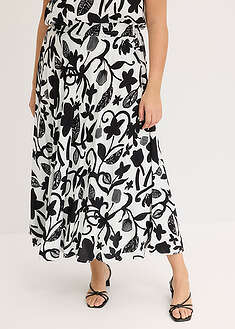 Falda larga de viscosa fluida