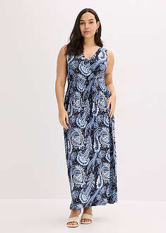 Vestido largo de mezcla de viscosa suave