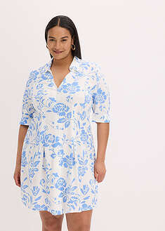 Vestido camisero de viscosa fluida