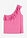 Top de mezcla de viscosa suave con un hombro al descubierto y volante decorativo - Rosa chicle - bonprix