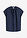 Blusa de manga corta con botones ocultos - Azul marino - bonprix