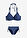 Bikini con aros y aspecto vaquero (2 piezas) - Azul marino - bonprix