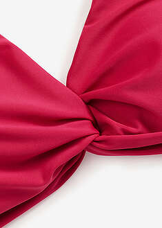 Top de bikini tipo bustier con detalle anudado