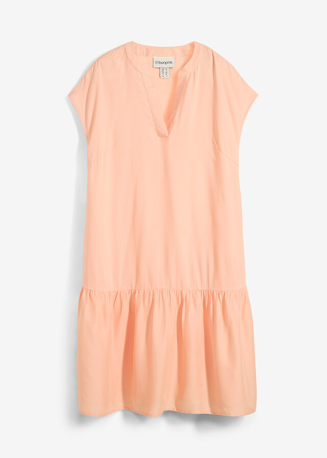 Vestido tipo túnica de viscosa fina