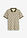Polo de manga corta de algodón orgánico - Gris guijarro/verde oliva oscuro con estampado gráfico - bonprix
