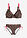 Bikini con aros (2 piezas) - estampado leo arcilla/negro - bonprix