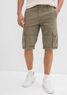 Bermudas tipo cargo de algodón puro con corte regular