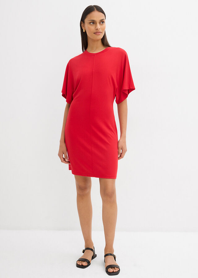 Vestido de suave Punto di Roma Rojo salsa • € • bonprix