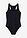 Bañador de material de secado rápido con espalda nadadora - Negro - bonprix