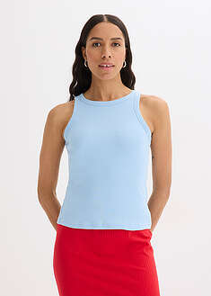 Top sin mangas de canalé