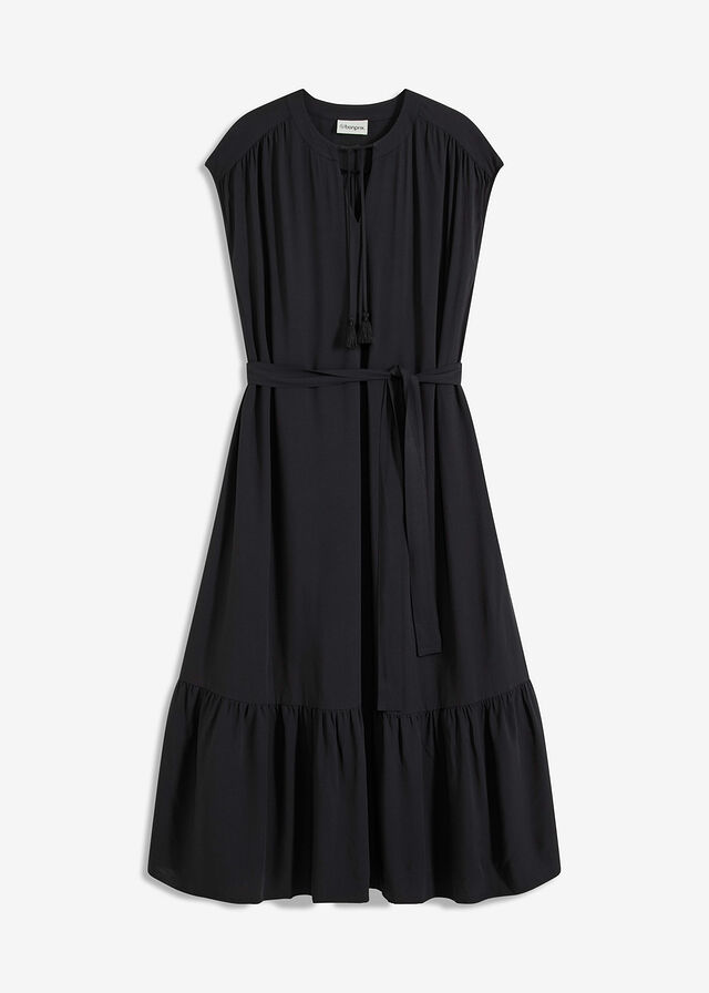 Vestido camisero fluido Negro Vestido • € • bonprix