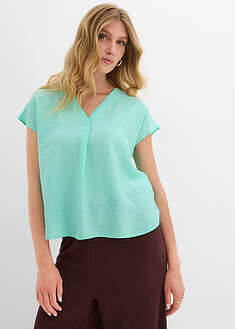 Blusa tipo túnica de mezcla de viscosa fluida