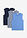 Camiseta de tirantes (3 unidades) - Azul cielo + azul marino + azul ahumado - bonprix