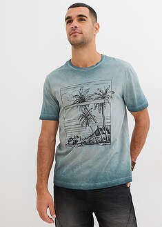 Camiseta de algodón orgánico con aspecto lavado