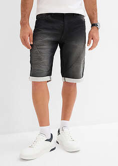 Bermudas vaqueras tipo chándal con corte relajado