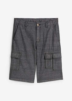 pantalon-corto-tipo-cargo-de-chambray-con-corte-regular
