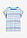 Camiseta de algodón orgánico puro - azul ártico-azul claro-blanco con rayas - bonprix