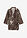 Blusa tipo kimono con aspecto de lino - crudo-marrón oscuro - bonprix