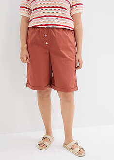 Bermudas papertouch de mezcla de algodón