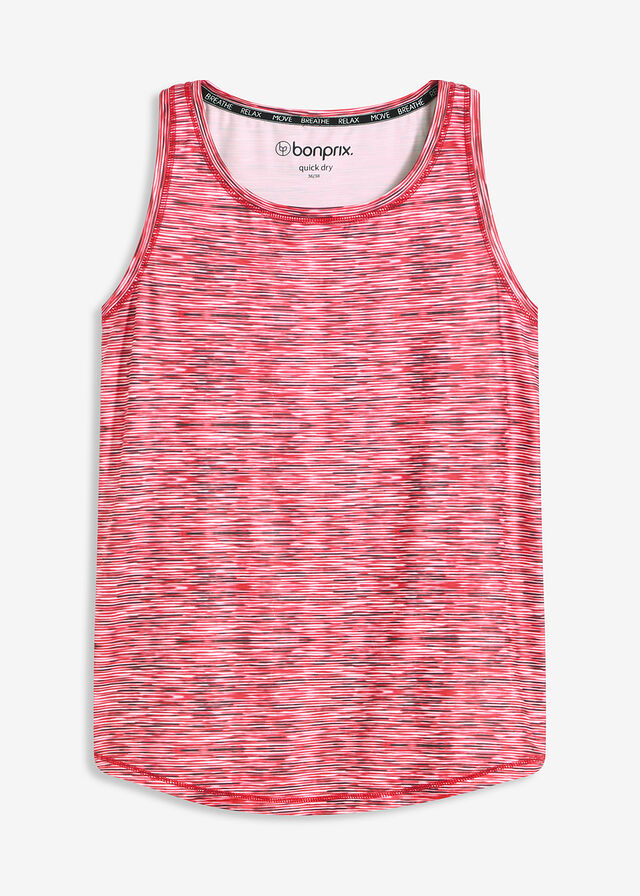 Top funcional con espalda deportiva y material de secado rápido