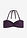 Top de bikini tipo bandeau con tirantes desmontables - Ciruela - bonprix