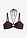 Top de bikini tipo bustier con detalle de anilla - Ciruela - bonprix