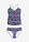 Tankini (2 piezas) con tirantes cruzados - azul-rosa pálido - bonprix