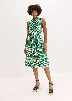 Vestido camisero de viscosa fluida