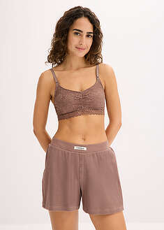 Sujetador de lactancia sin aros con encaje y algodón orgánico (2 unidades)