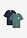 Camiseta (2 unidades) de algodón puro - azul marino+verde grisáceo - bonprix
