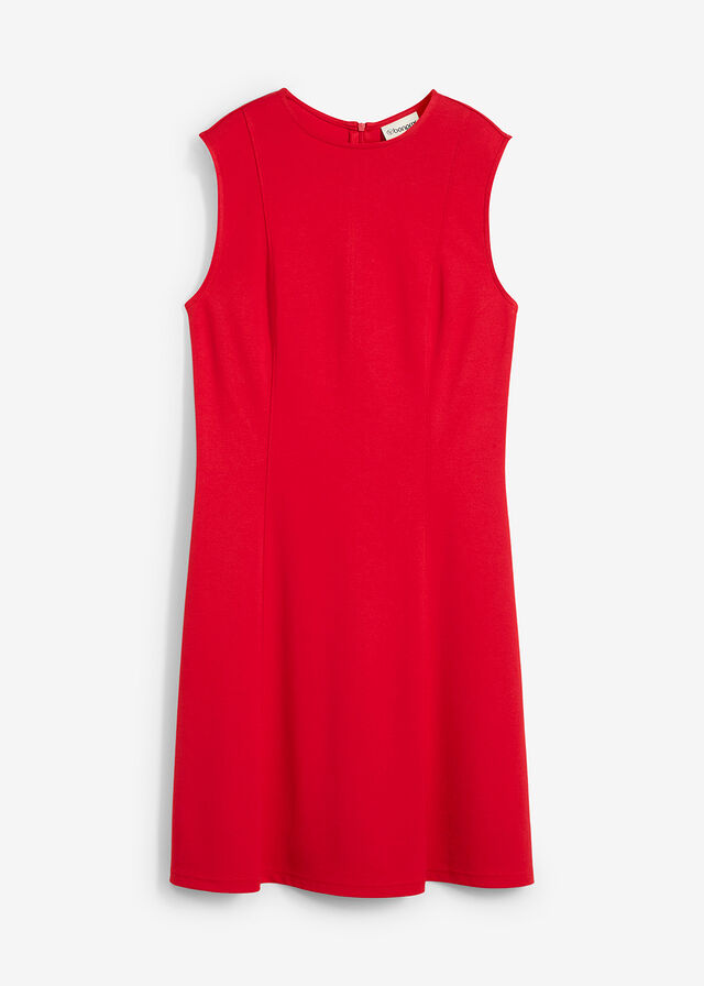 Vestido corto de cómodo Punto di Roma Rojo salsa • € • bonprix