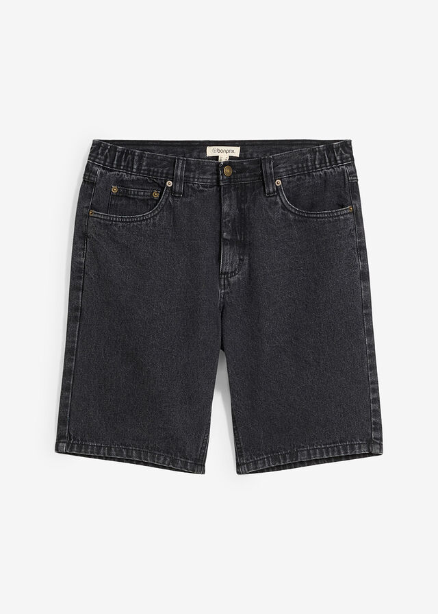 Bermudas vaqueras con cintura elástica, classic fit
