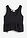 Blusa de mezcla de lino vaporoso - Negro - bonprix
