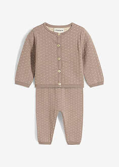 Chaqueta de punto de mezcla de algodón (conjunto de 2 piezas)