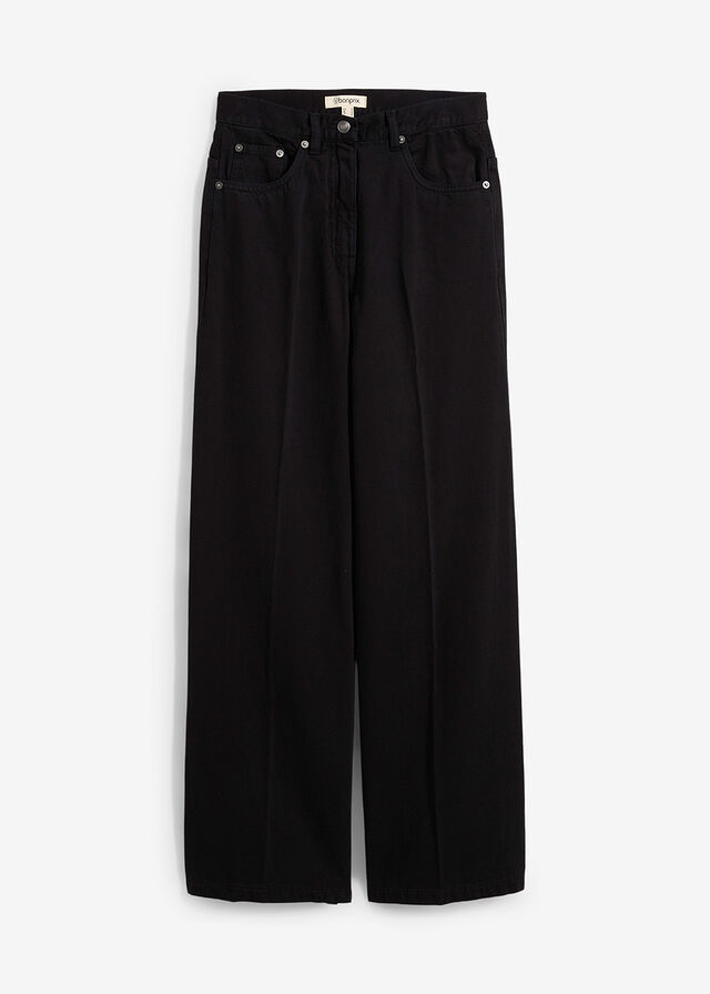 Pantalón de sarga de algodón puro con pinzas