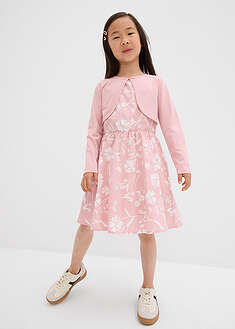 Vestido y bolero de algodón puro (conjunto de 2 piezas)