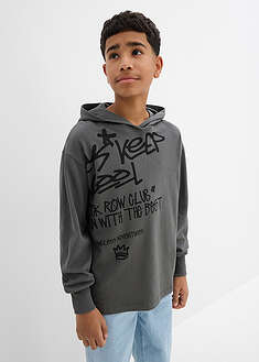 Sudadera con estampado de grafiti de algodón orgánico puro