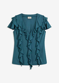 camiseta-de-suave-mezcla-de-modal-con-volantes