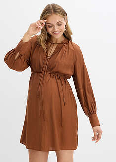 Vestido de maternidad y camisa de lactancia de viscosa fluida