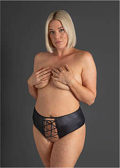 Tanga de talle alto con abertura