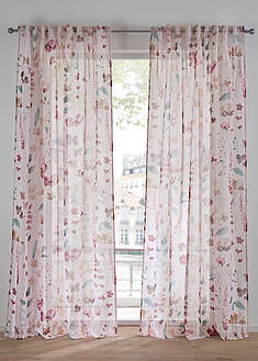 Cortina con estampado floral (1 unidad)
