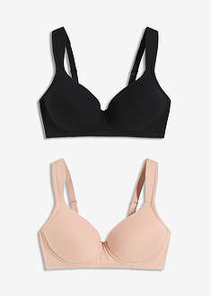 Sujetador sin aros con algodón orgánico (2 unidades)