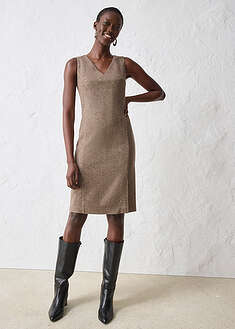 Vestido de tubo con lana