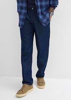 Vaqueros loose fit, con pliegues, straight