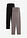 Leggings capri premamá (2 unidades) - Negro + gris ahumado - bonprix