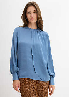 Blusa de satén fluido