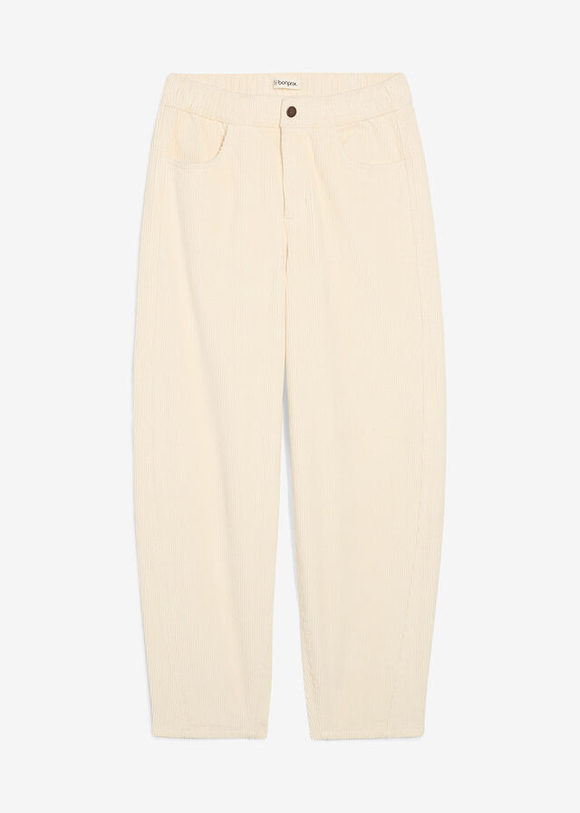 Pantalón de pana con corte barrel